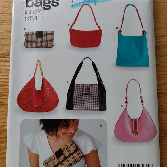 Vintage Purse Sewing Pattern Clutch Handbag 2000s UNCUT 6397 - Picture 2 of 12